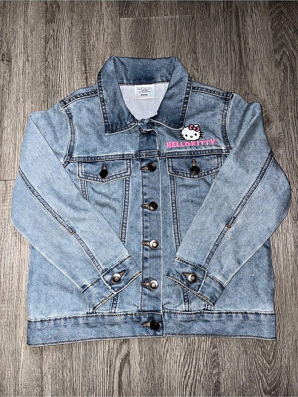 Hello Kitty and Friends Denim Jacket Blue & Pink Girls Size Medium